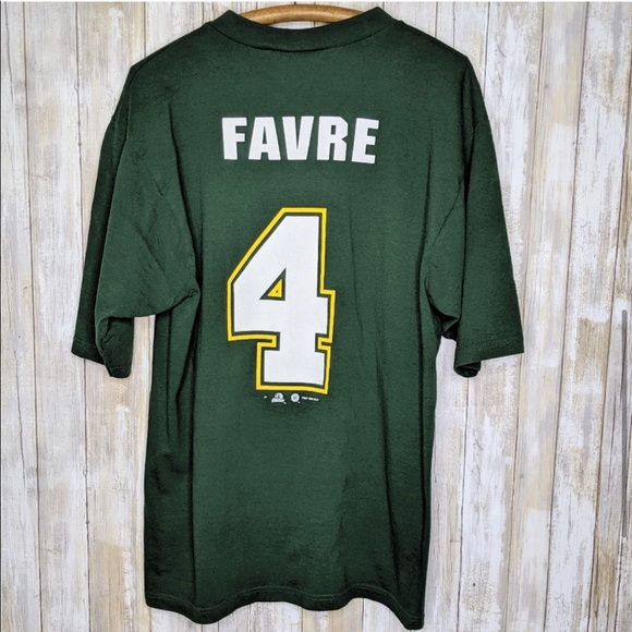 VTG '98 Brett Favre Shirt Large Green Bay Packers - Picture 4 of 8